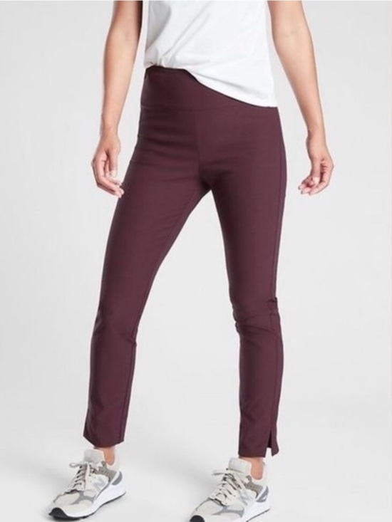 Athleta Pants - Athleta Wander slim ankle pants burgundy size 2